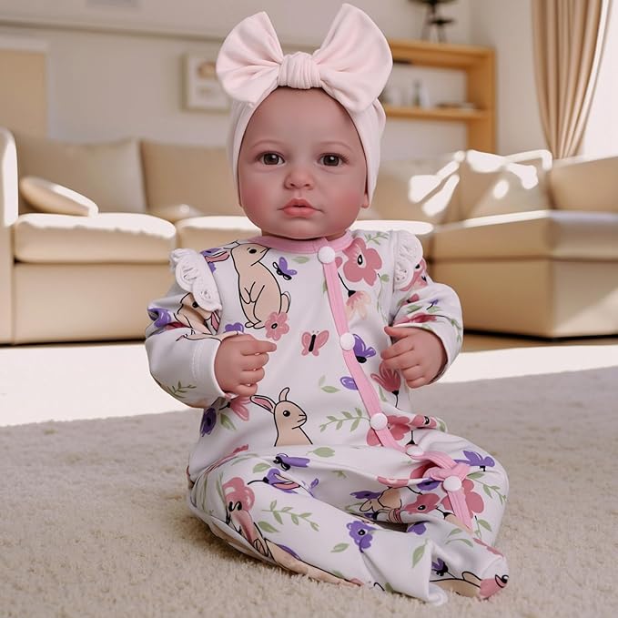 BABESIDE Reborn Baby Dolls - 20-inch Cute Soft Vinyl Realistic Baby Doll Real Life Baby Dolls with Complete Accessories Perfect for Cuddling, Playtime, and Gift Giving