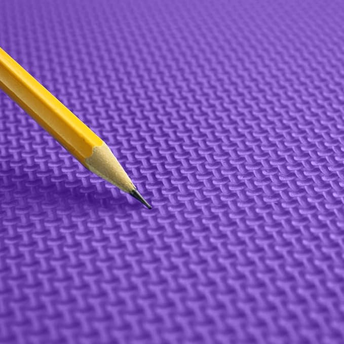 FlooringInc's 1/2" Soft Non-Toxic Baby Play Mat, Toddler Playmat, Colorful Puzzle PlayMat, Floor Mats for Kids & Babies, EVA Foam Interlocking Tiles for Nursery & Playroom | Purple, 4 Tiles, 16 Sq/Ft