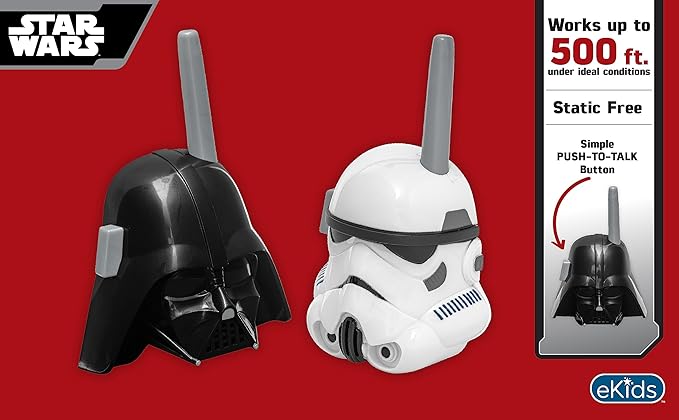 eKids Star Wars Darth Vader and Storm Trooper Walkie Talkies for Kids