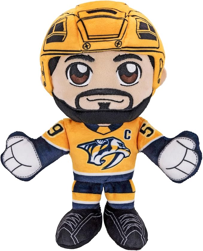 Bleacher Creatures Nashville Predators Roman Josi 8" NHL Kuricha Sitting Plush - Soft Chibi Inspired NHL Superstar