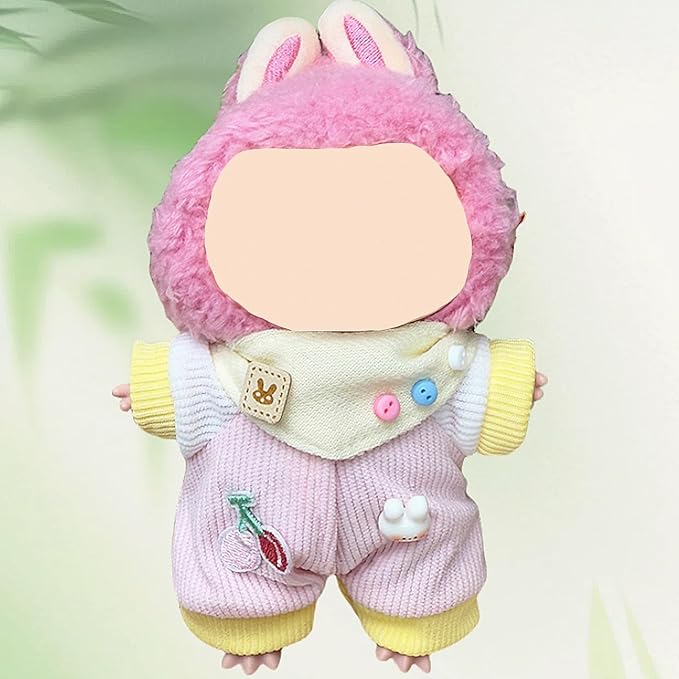 4 Pack—17cm Doll Clothes,Premium Doll Outfit with Accessories,Doll Princess Skirt,Cute Clothes Outfit for 17cm Dolls,End Dolls Fashion Clothing Set(No Dolls and Shoes) (Set H)