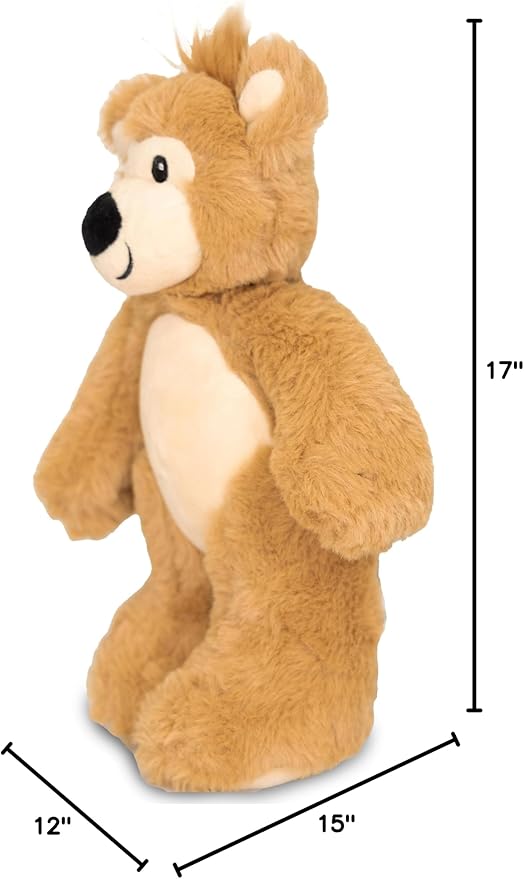 Plushible Pawley The 10" Teddy Bear Stuffed Animal - Standing Teddy Bear Plush Toy with Embroidered Details, Soft Stuffed Toy for Babies, Toddlers & Kids, Ideal for Birthdays & Special Occasions