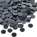 Coopay 1-1/5 inch Plastic Learning Counters Disks Bingo Chip Counting Discs Markers for Math Practice and Poker Chips Game Tokens, 200 Pieces(Black)