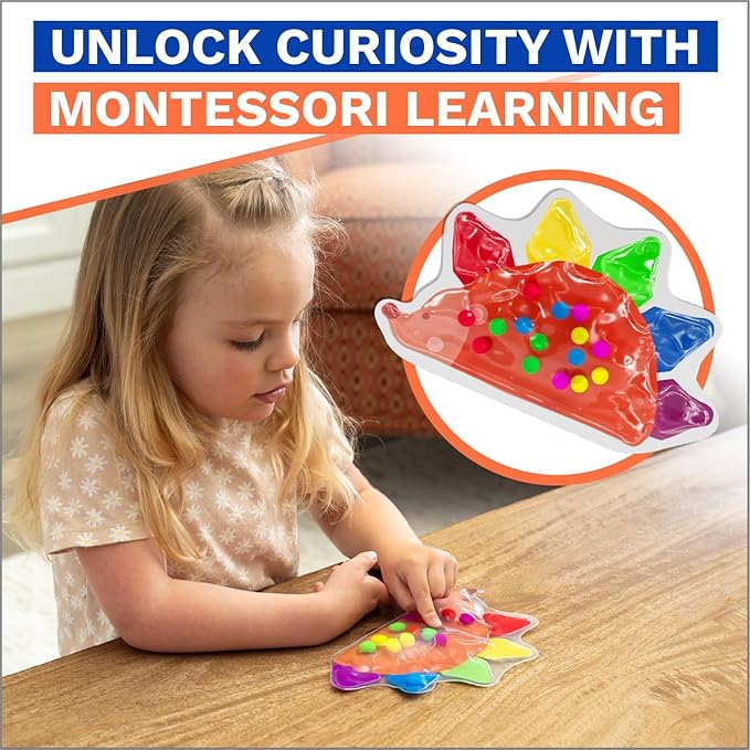 Sensory Toys for Toddlers Travel Toys Porcupine Color Sorting Matching Montessori Squishy Toy for Toddler Car Activities Calm Down Preschool Toy 5 Vibrant Fine Motor Skills Color Sorting Game