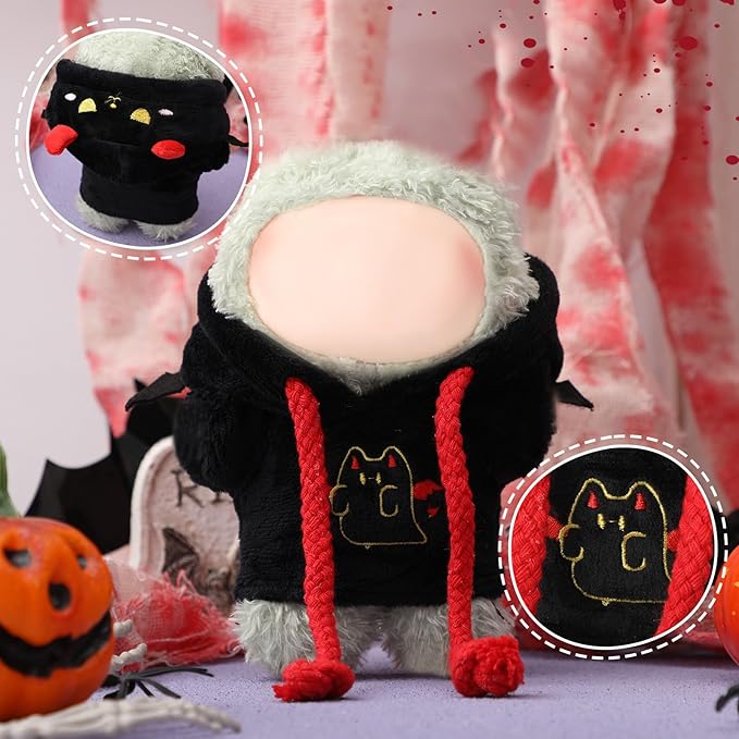 4 Sets 17cm Doll Clothes Outfits Dolls Costume Accessories for Spooky Halloween Dressed up Fashion Handmade Party Favors Decoration Gifts
