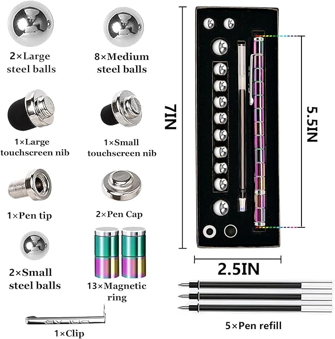 Fidget Pen Gifts for Boyfriend - Novelty Christmas Stocking Stuffers for Men Women Adults, Cool Gadgets Pens with Stylus, Gifts for Adults who Have Everything, for Men Women Him