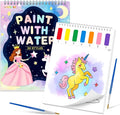 Paint with Water Coloring Books for Kids,Unicorn Theme Mess Free Watercolor Painting Papers Sets for Toddlers,Water Color Paint Kit,Art Craft Birthday Gift for Ages 1-3, 4-8