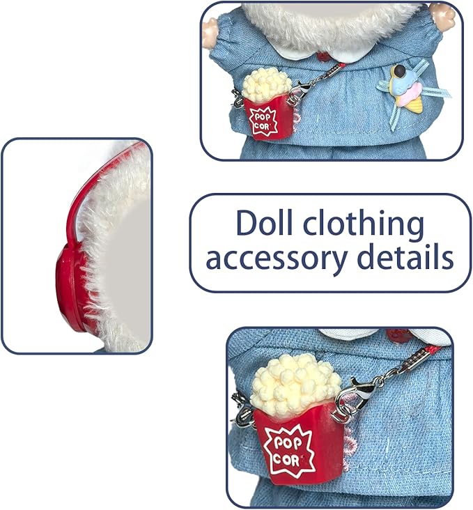 17cm Doll Clothes Set Fashion Doll Clohtes with Accessories of Doll Clothing Suitable for Various Outfits of Dolls (Style K)