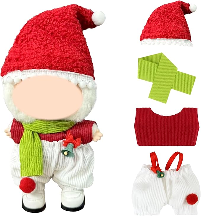 Doll Clothes 17cm/15cm Outfit Set Party Clothes High-End Fashion Outfits Suitable Accessories Christmas Cloak Halloween Premium Clothing 5.91-6.7 inch (No Doll) (LBB-258)