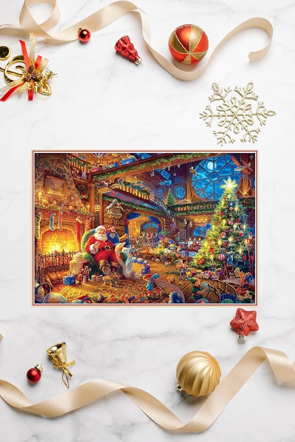 500 Piece Puzzles for Adults Santa Claus Merry Christmas 20.5 x 15 Inch 500 Piece Jigsaw Puzzles for Adults Christmas Puzzles 500 Pieces for Adult