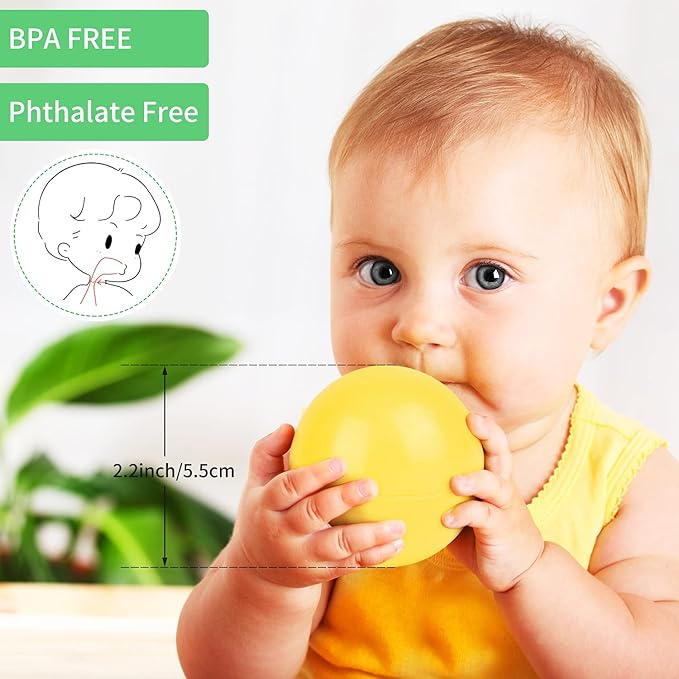 Vanland Ball Pit Balls for Baby and Toddler Phthalate Free BPA Free Crush Proof Plastic - Multicolored Pit Balls in Reusable Play Toys for Kids with Storage Bag