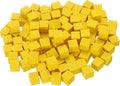 uxcell 300Pcs Wood Blocks for Crafts, 1cm Unfinished Wood Cube Solid Wooden Blank Square Block for DIY Craft Projects Personalized Gifts, Yellow