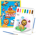 Paint with Water Coloring Books for Kids,Animal Theme Mess Free Watercolor Painting Papers Sets for Toddlers,Water Color Paint Kit,Art Craft Birthday Gift for Ages 1-3, 4-8
