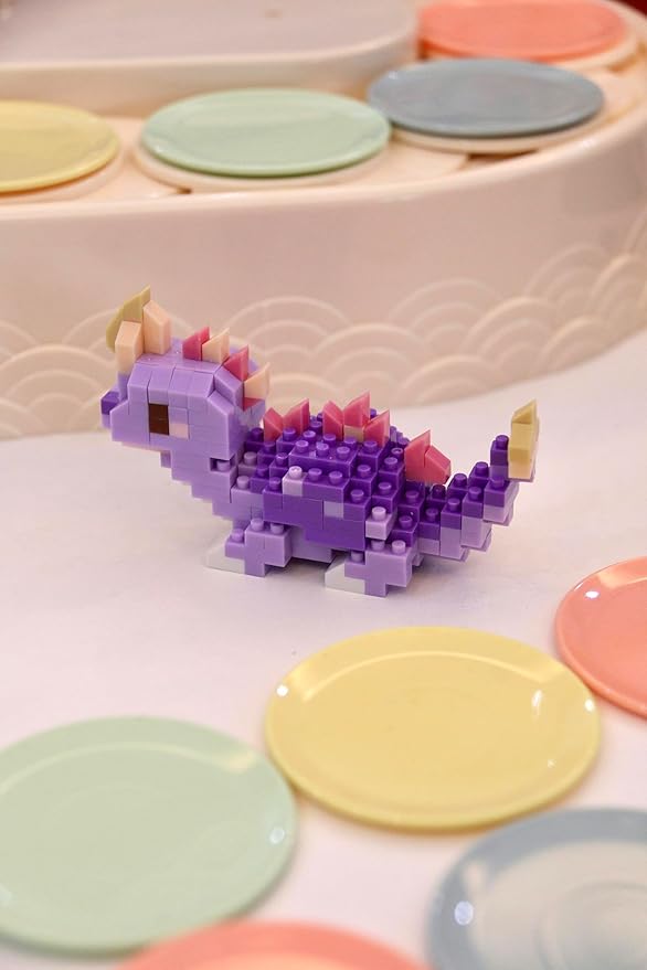 Stegosaurus Cute Dinosaur Animals Creature Building Toy Blocks Ancient Creatures Life Mini Bricks Micro Building Toys