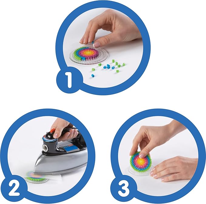 Perler Fuse Bead Craft Kit with Ironing Paper, Storage Container, and Instructions, Multicolor 32002 Piece, Small