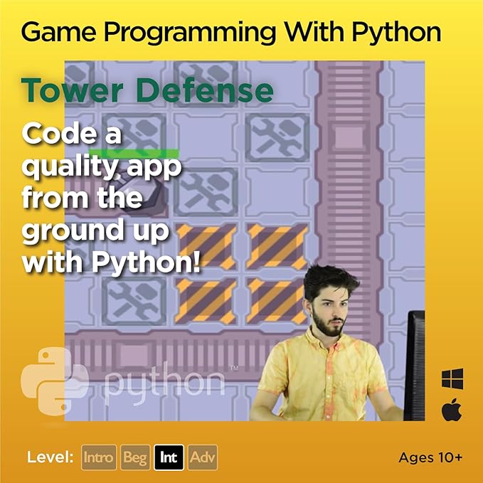 Python for Kids, Award-Winning STEM Courses, Coding for Kids, Ages 10+ with Online Mentoring Assistance, Learn Computer Programming and Code Amazing Games with Python (PC & Mac) (Box Art Varies)