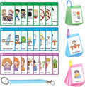 CHEFAN 120 PCS Autism Communication Cards for Speech Delay Non Verbal Children and Adults, Special Needs Visual Aid Language Learning Cue Cards Special Ed Feelings Emotions Flash Cards