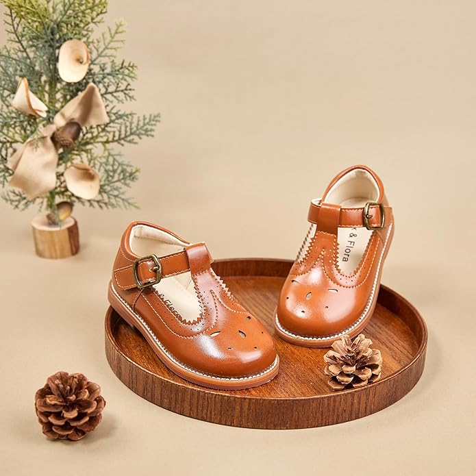 Felix & Flora Toddler Little Girl Mary Jane Dress Shoes - Ballet Flats for Girl Party School Shoes