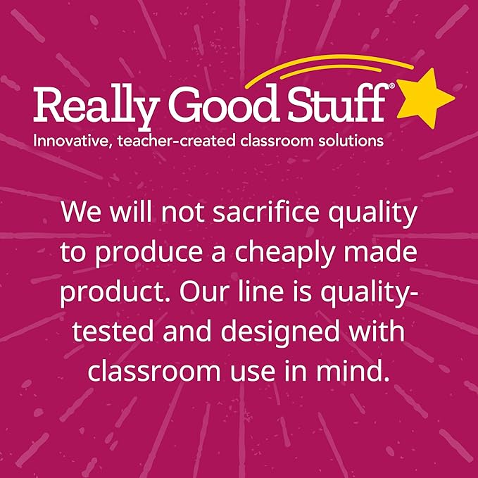 Really Good Stuff Tactile Breathing Star Cards - 6 Pack - Social Emotional Learning Sensory Tool - Calming Fidget - Promotes Relaxation & Helpful Breathing Techniques