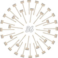 36 Pieces Mini Wooden Hammers Gavel Toy for Kids, Natural Wood Crab Lobster Seafood Mallets