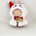 17cm Doll Clothes Set(No Doll), Hat & Overalls Set for 17cm Labubu Suit, Cute Cloth for Dress up Unique Style Dolls Outfit Stylish Clothes for Labubu (Snowman Cloak)
