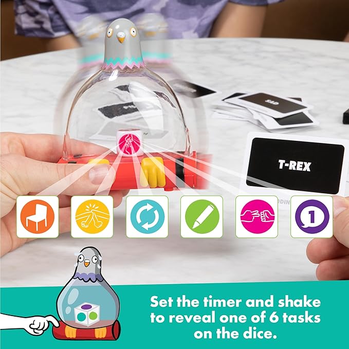 Exploding Kittens Presents Exploding Pigeon – Hilarious Fast-Paced Party Game for Families, Kids, Teens & Adults – Ages 7+ – 3+ Players – Perfect for Game Night