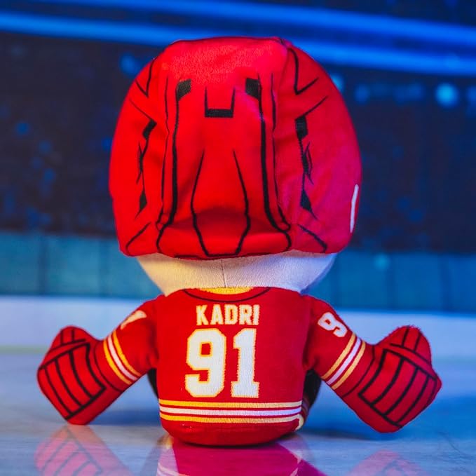 Bleacher Creatures Calgary Flames Nazem Kadri 8" NHL Kuricha Sitting Plush - Soft Chibi Inspired NHL Superstar