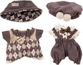 Clothes for 17cm Dolls 2 Set, Cute Hat & Outfit Set for Dolls, Adorable Dress-Up Accessories for Doll