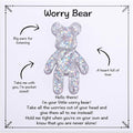 Pocket Bear Hug, Anxiety Relief Gifts, Mental Health Positivity Gift, Autism Fidget Gift, Stress Relief Gift for Her, Comforting Gift for Son Daughter Back to School, White