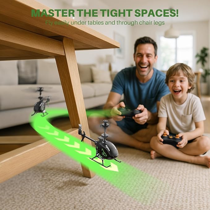 SYMA S100 Mini RC Helicopter with Gyro Stabilizer, Altitude Hold, 3.5 Channel, 5-7 Min Flight Time, Remote Control Helicopter Toy for Boys and Girls