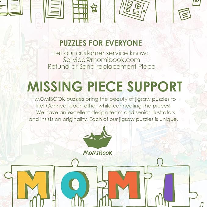 MOMIBOOK 1000 Piece Puzzle for Adults Jigsaw Puzzles of Flower Calendar, Photosensitive Discoloration Painting Image Four Seasons Challenging Impossible Puzzle Unique Party Christmas Birthday Gifts