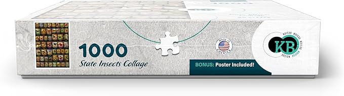 MyPuzzle Collage: State Insects Poster, Vol.1 - Premium 1000 Piece Jigsaw Puzzle for Adults