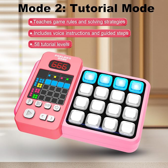 Logic Puzzle & Memory Game for Kids 3+, Tutorial Mode & LED Display – Interactive Brain Development Game for Family Fun & Gifts