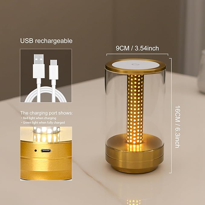 Creative LED Honeycomb Table Lamp (Gold)