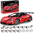 CaDA Master Yangwang U9 Super Car Brick Set, C64011W 1:8 Sports Car Building Block Kit with U-Turn Function, Dancing Building Block Model for Adults Collectors (3671PCS)