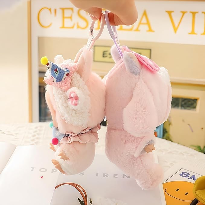 17cm Doll Clothes Set, Overalls Set for 6.7inch Doll Suit, Faking Animal Style Outfit Jumpsuit, Cute Fashion Dress Up Clothes Accessories for 1st/2nd/3rd Gen Dolls (Rabbit)