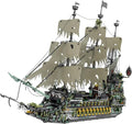 NutCracker Pirate Ship Building Blocks Set - Large MOC Pirate Ship Construction Model, Sailing Boat Toy Building Set, Christmas Birthday Gift for Adults & Kids 14+ (5865 Pieces)