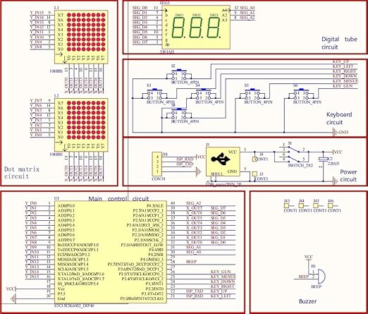Soldering Practice Kit DIY 5 Retro Classic Games Plug-in Circuit Kit Learn Soldering Kit for Beginners