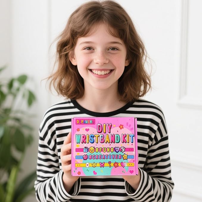 Art & Craft Kits for Kids, Christmas Gifts Friendship Bracelet Making Kit for Girls, DIY Jewelry Making Kit, Birthday Present for Ages 4-12, Toy for Age 4, 5, 6, 7, 8, 9, 10, 11, 12 Years Old
