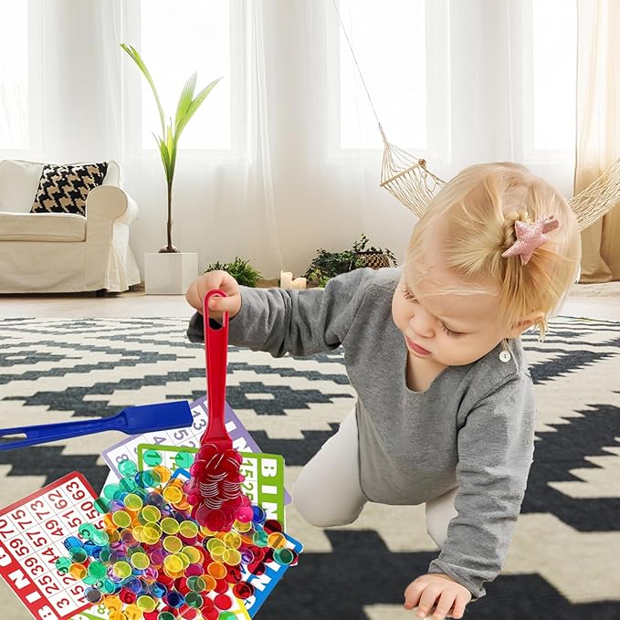 Yuanhe Magnetic Bingo Wand Chips - 6 Colors for Science Learning Counting Family Game Night Activities