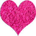 3000Pcs Clay Beads Flat Round Polymer Bead Vinyl Heishi Beads Flat Round Polymer Bead for Jewelry Making Necklace Bracelet (14-Rose Red)
