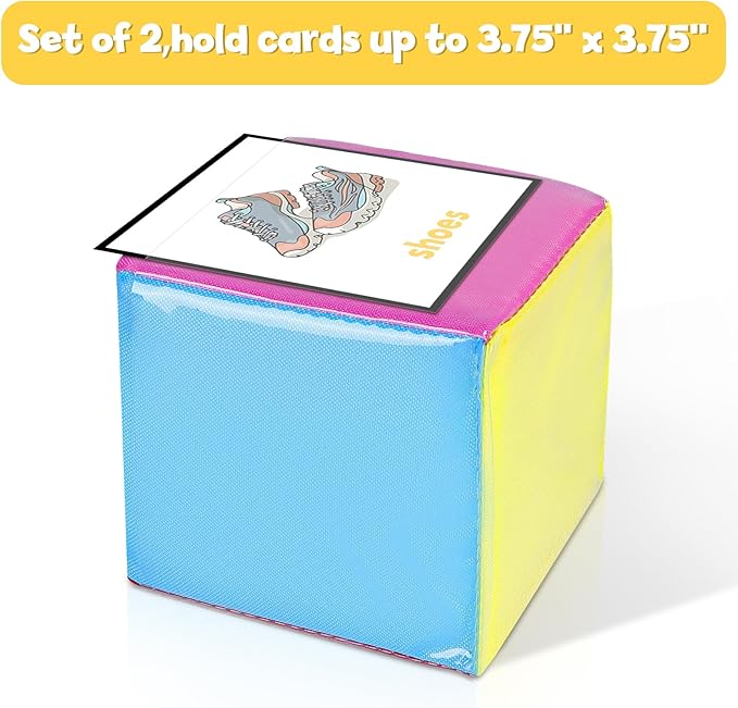 Godery DIY Education Playing Game Dice, Pocket Cubes for Teaching (Set of 2)