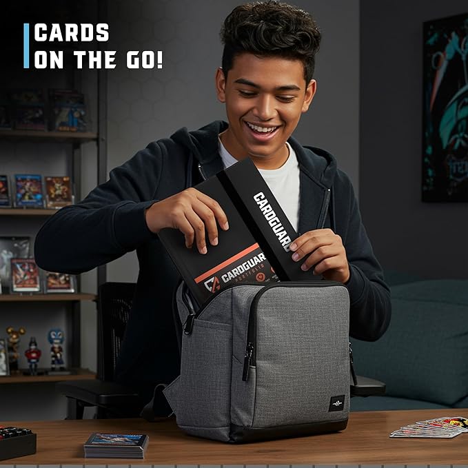 Trading Card Binder Pro-Folio – 9 Pocket Binder - Side-Loading Album, Durable & Acid-Free Storage for Pokémon, YuGiOh, MTG, TCG, Game & Sports Cards, Black
