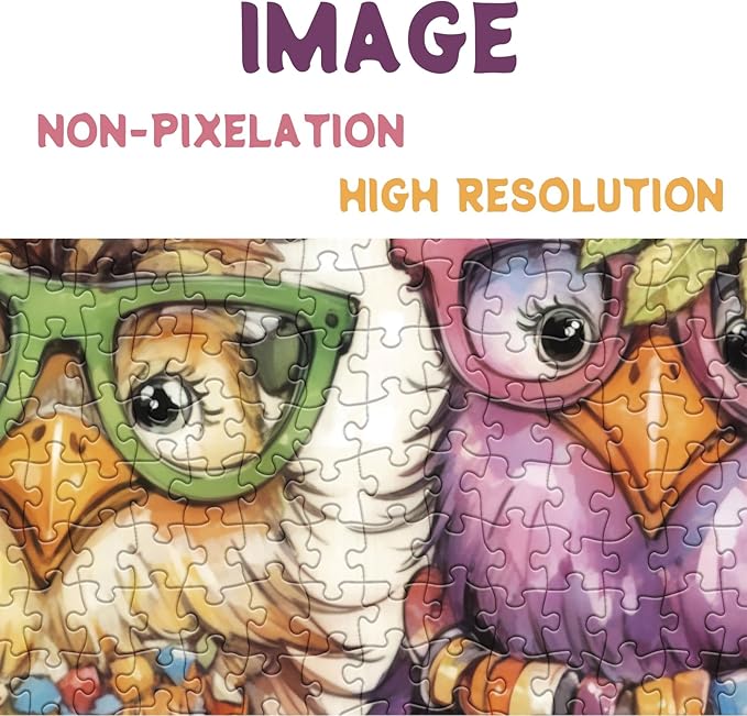 Colorful Chicken Puzzles for Adults 1000 Pieces, Funny Pretty Bird Jigsaw Puzzles, Cute Animal Art Puzzles