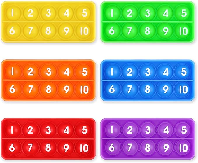 Aizweb Ten-Frame Counting Toys,Math Manipulative for Elementary,Number Math Games, Montessori Educational Toy for Preschool Kindergarten Classroom Learning Activities Kids 3 4 5 Year Old