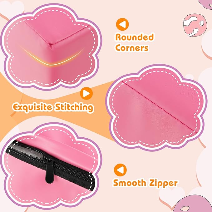 Costzon Toddler Climbing, 6 Pieces Climb and Crawl Playset with PU Cover for Baby Crawling, Climbing & Walking, Indoor Foam Climbing Blocks for Toddlers 1-3, Light Pink