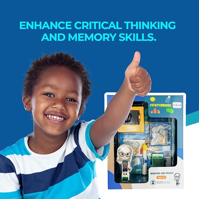 Educational Science STEM Kit for Kids Ages 6–8- Gift for Boys & Girls (Finance Stem kit)
