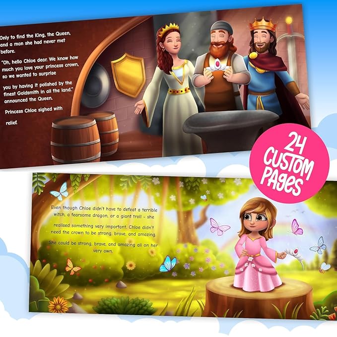 Personalized Princess Story Book - Custom Book with Girls Name