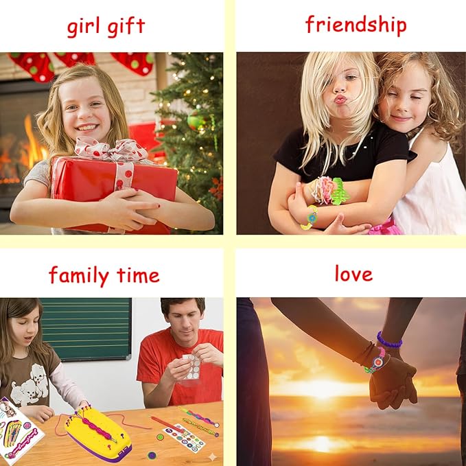 Braided Friendship Bracelet Making Kit for Girls 6-12, DIY Arts & Crafts String Toy Bulk Set, Kids Paracord Jewelry Maker, Popular Creative Christmas Birthday Gifts for Kids Ages 7 8 9 10 11(112PCS)