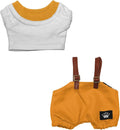 17cm Doll Clothes Set Premium Fashion Romper with Accessories Outfit Set for 17cm Dolls(NO Doll)(Colorful Shirt + Romper)